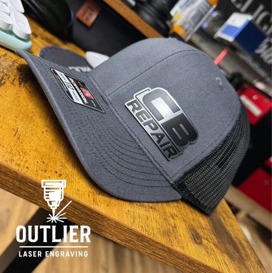 Custom Stainless/Black Acrylic Patch on Richardson 112