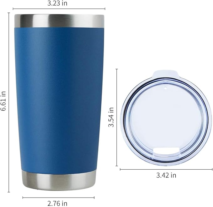 20oz Custom Engraved Tumbler - Solid Lid