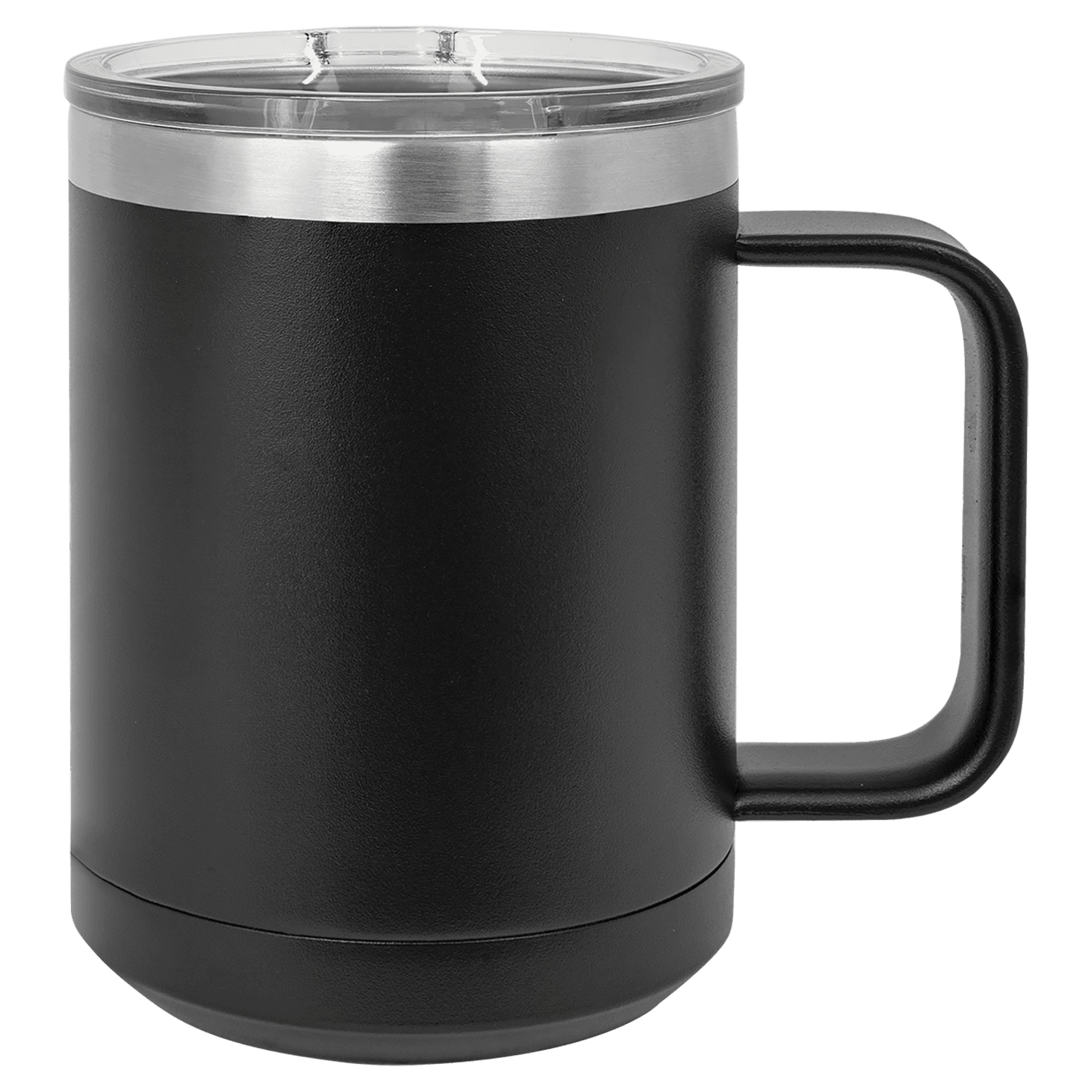 15oz Custom Mug with Sliding Plastic Lid