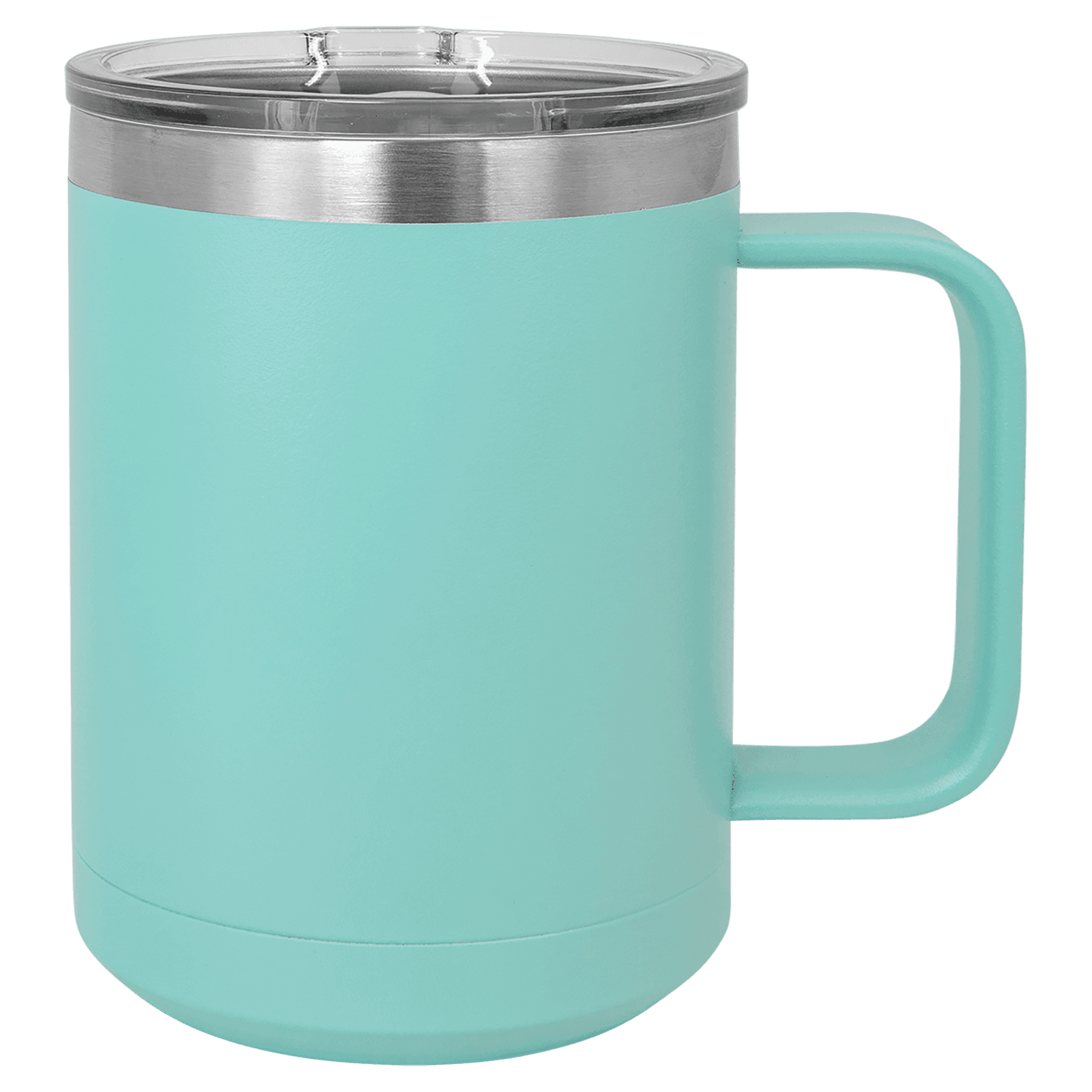 15oz Custom Mug with Sliding Plastic Lid