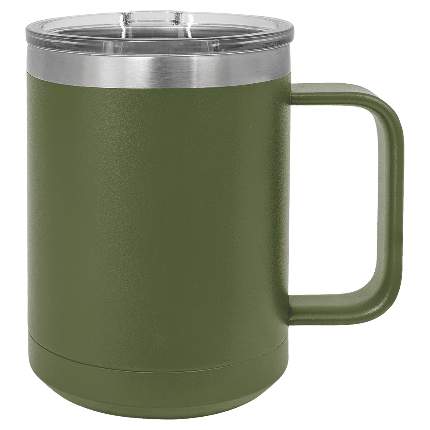 15oz Custom Mug with Sliding Plastic Lid