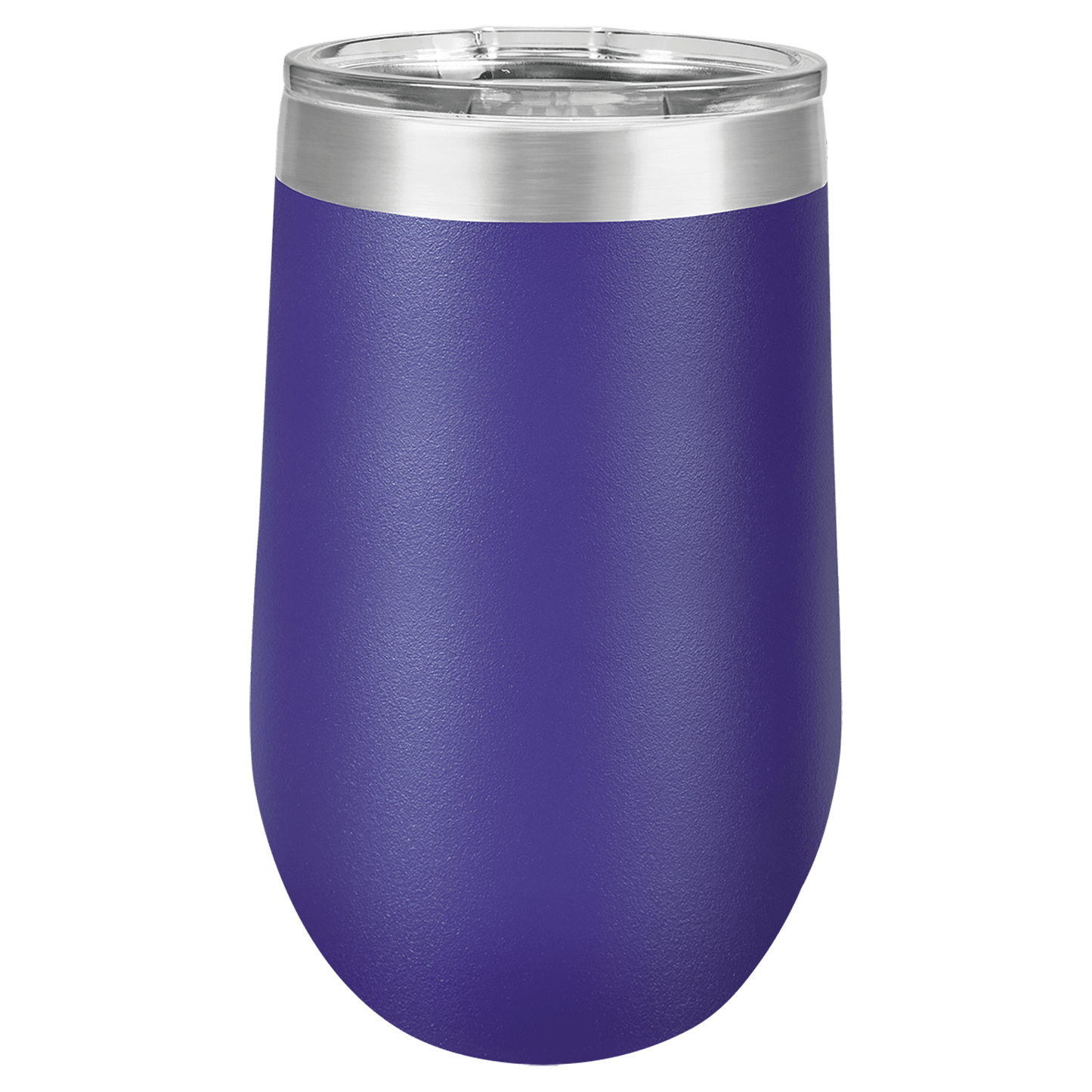 16oz Custom Engraved Wine Tumbler with Sliding Plastic Lid