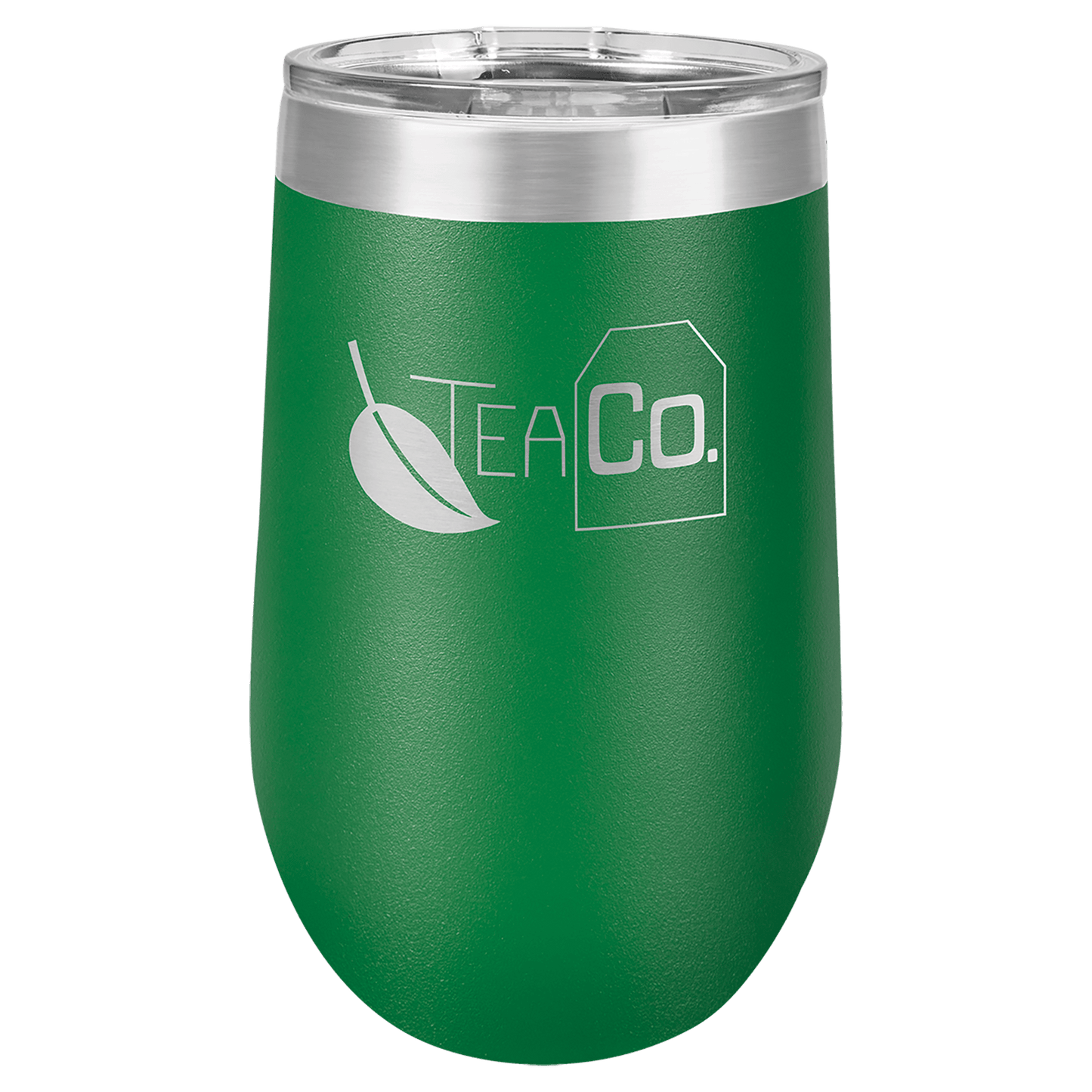 16oz Custom Engraved Wine Tumbler with Sliding Plastic Lid
