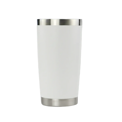 white 20oz stainless steel tumbler 