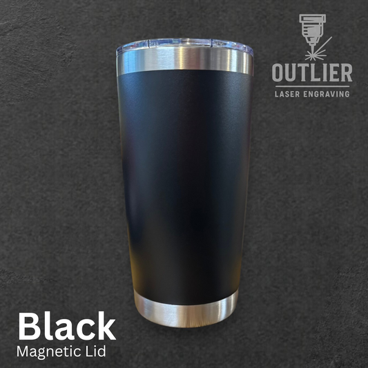 Custom Logo 20oz Unbranded Tumbler - Magnetic Sliding Lid