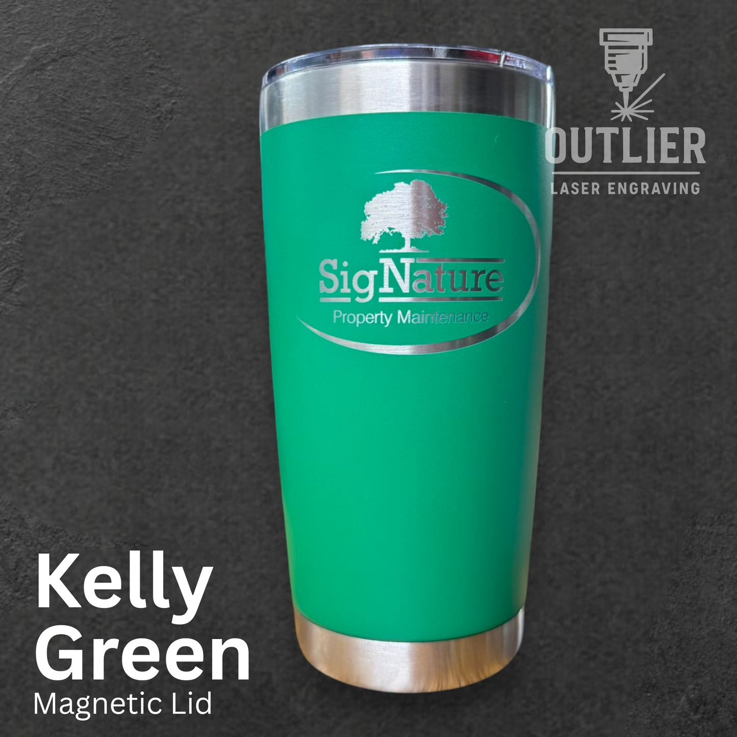 Custom Logo 20oz Unbranded Tumbler - Magnetic Sliding Lid