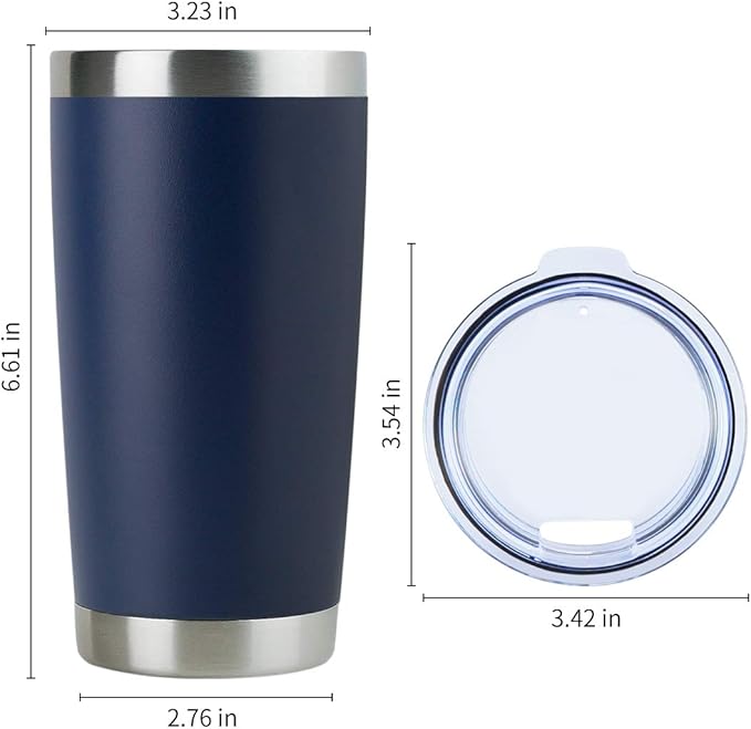 Custom Logo 20oz Tumbler - Solid Lid