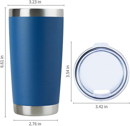 20oz Custom Engraved Tumbler - Solid Lid