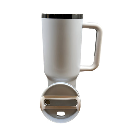 40oz Custom Logo Tumbler with handle - Black Base